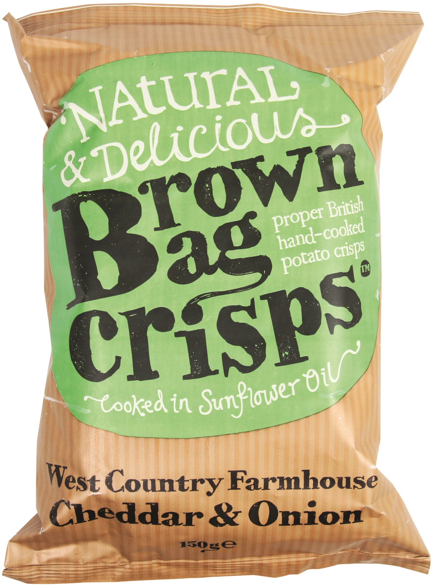 Løgismose Delikatesser Brown Bag Crisps Chips m Cheddar & løg 150g - 128079