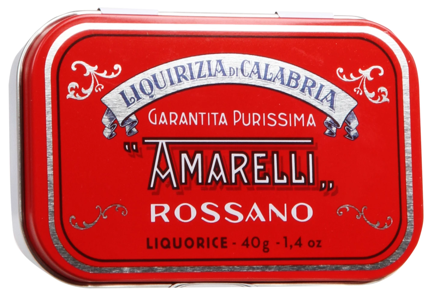 Løgismose Delikatesser Amarelli Italiensk lakrids Spezzatina Rød 40g - 128098