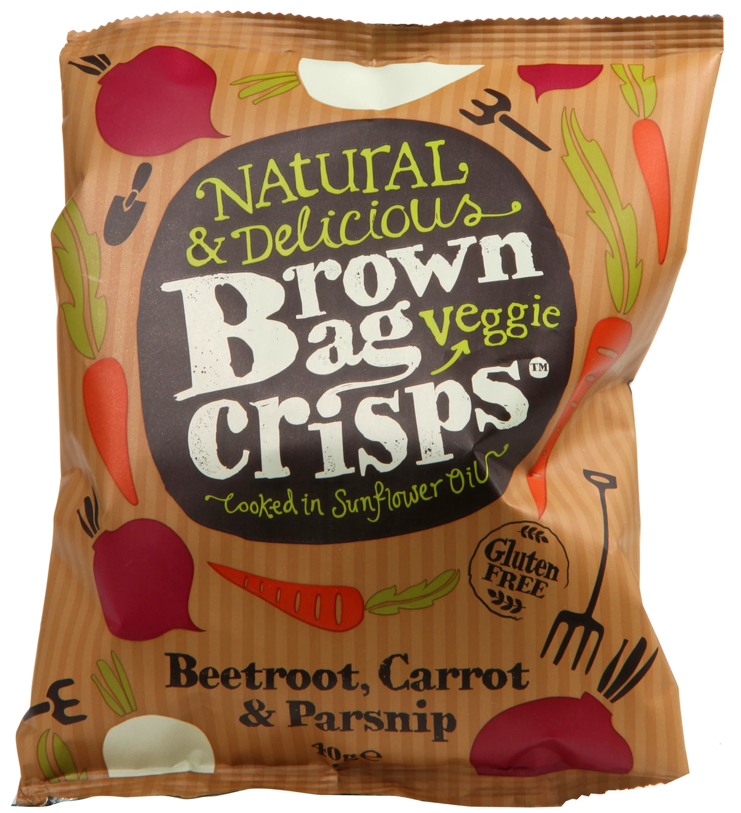 Løgismose Delikatesser Brown Bag Chips Rodfrugter 40g - 207135