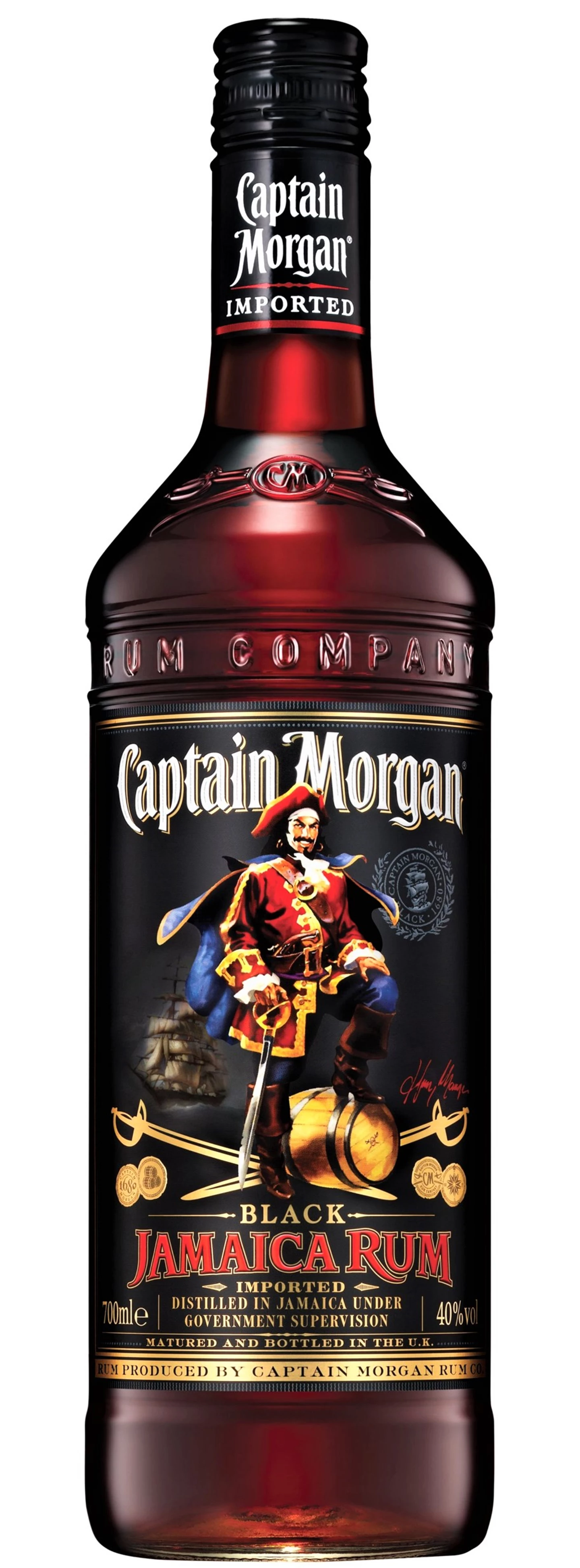 Captain Morgan Black Jamaica Rum 40% 70Cl
