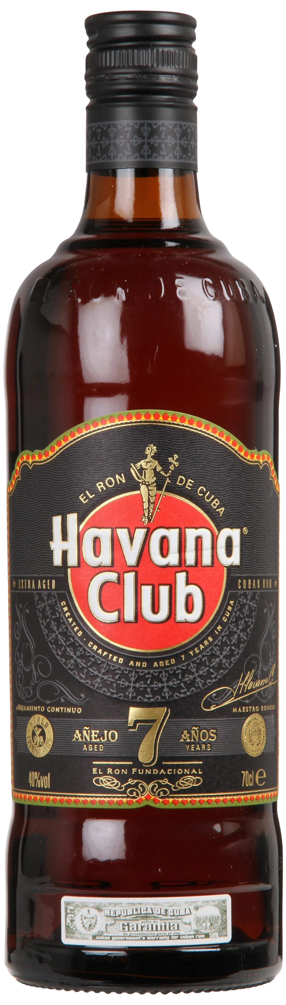 Løgismose Spiritus Rom Havana Club 7 Years Dark Cuba 40% 70cl - 128397