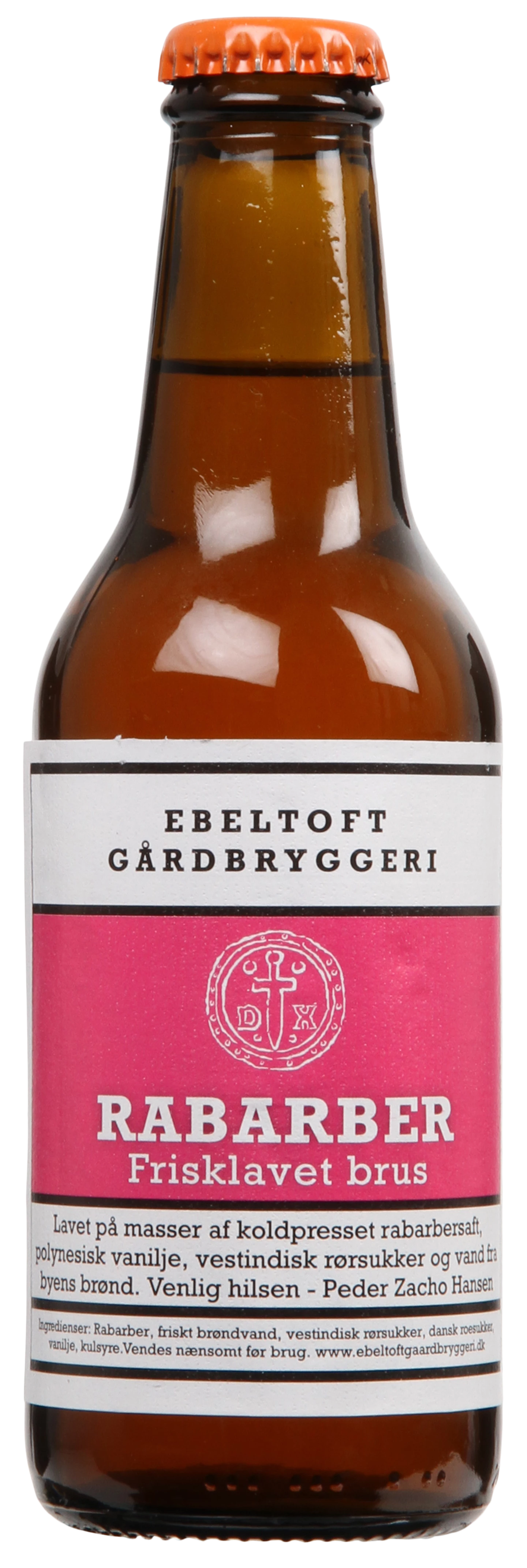 Løgismose soft drinks Ebeltoft Gårdbryggeri Rabarberbrus 25cl - 220305