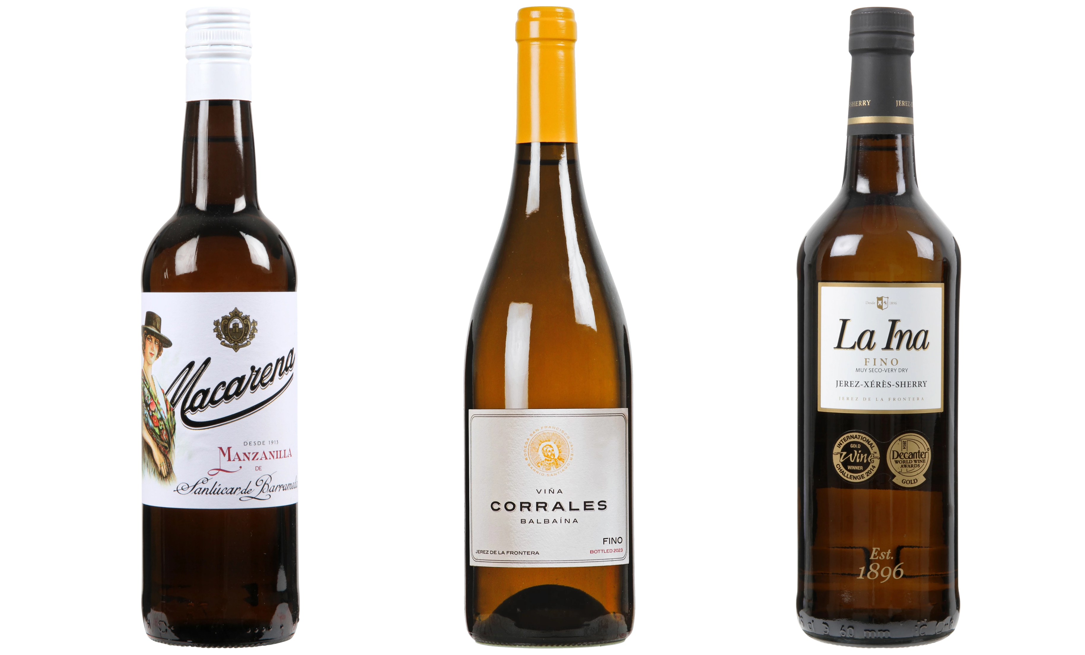 Sherry kasse med 3 flasker