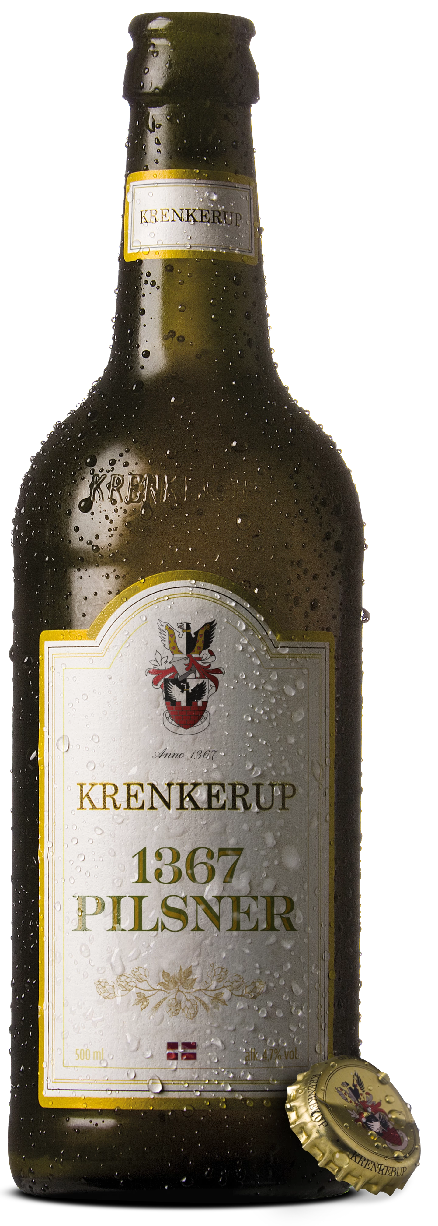 Løgismose Delikatesser Krenkerup øl 1367 Premium Pilsner 4,7% 50cl - 200152