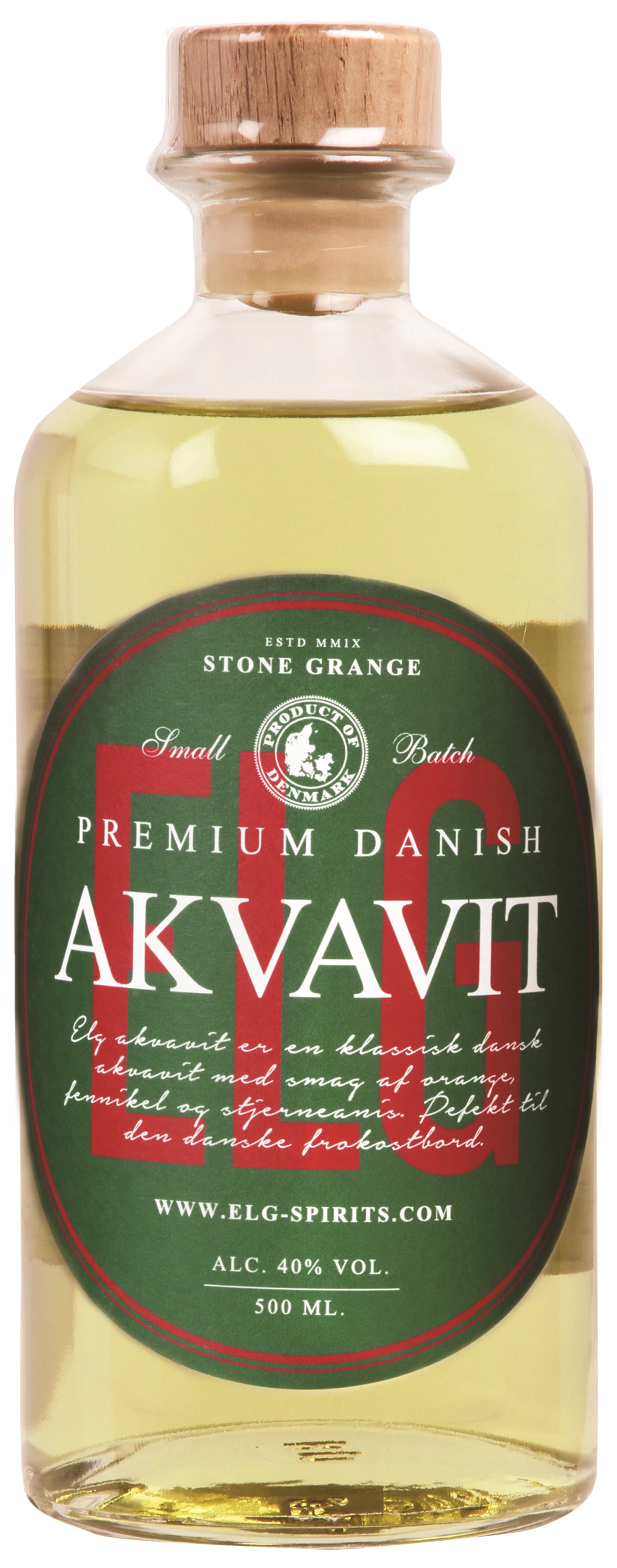 Løgismose Spiritus ELG Akavit  40% 50cl Stone Grange Danmark - 217362