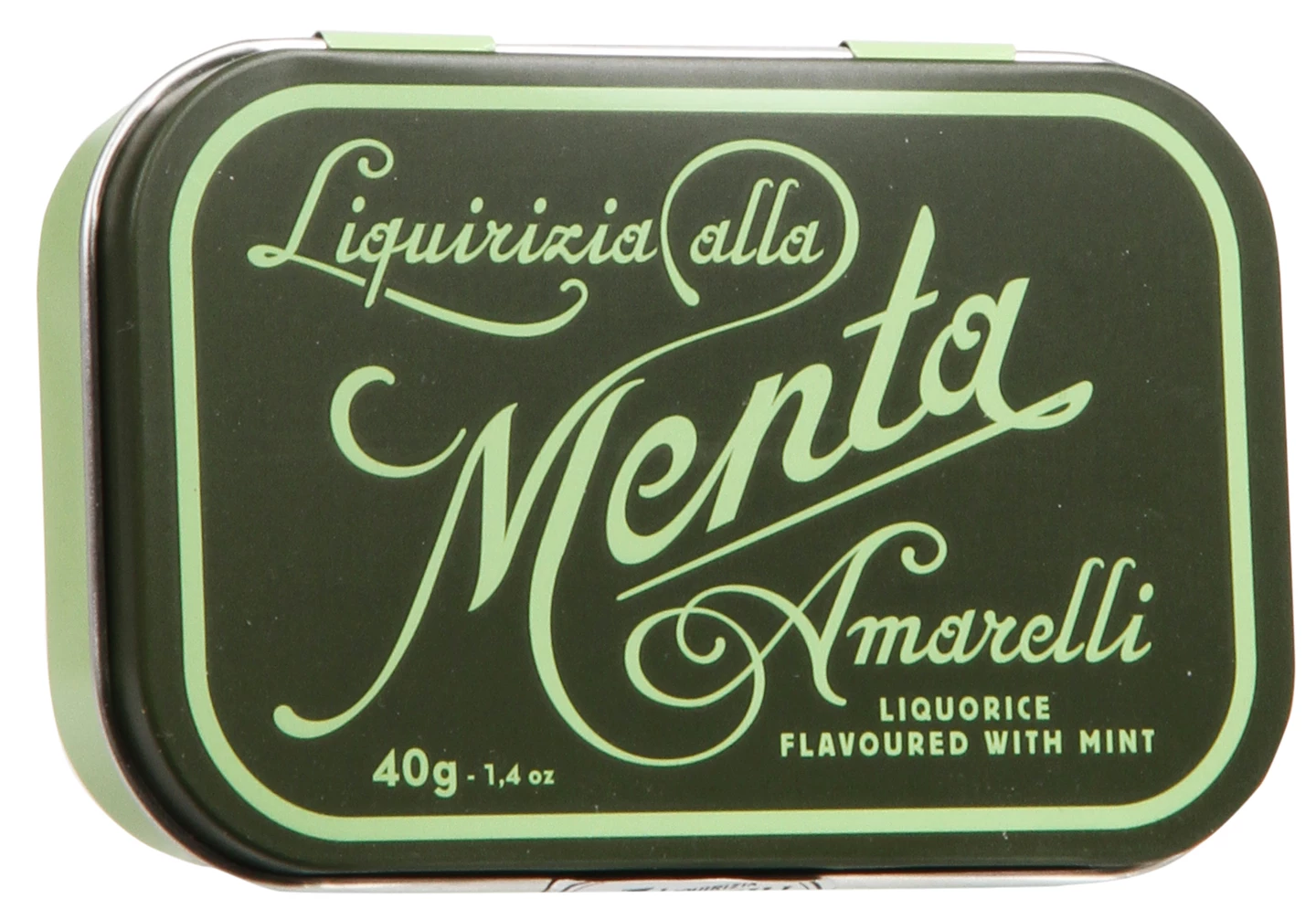 Løgismose Delikatesser Amarelli Italiensk lakrids Mint Favette Grøn 40g - 128094