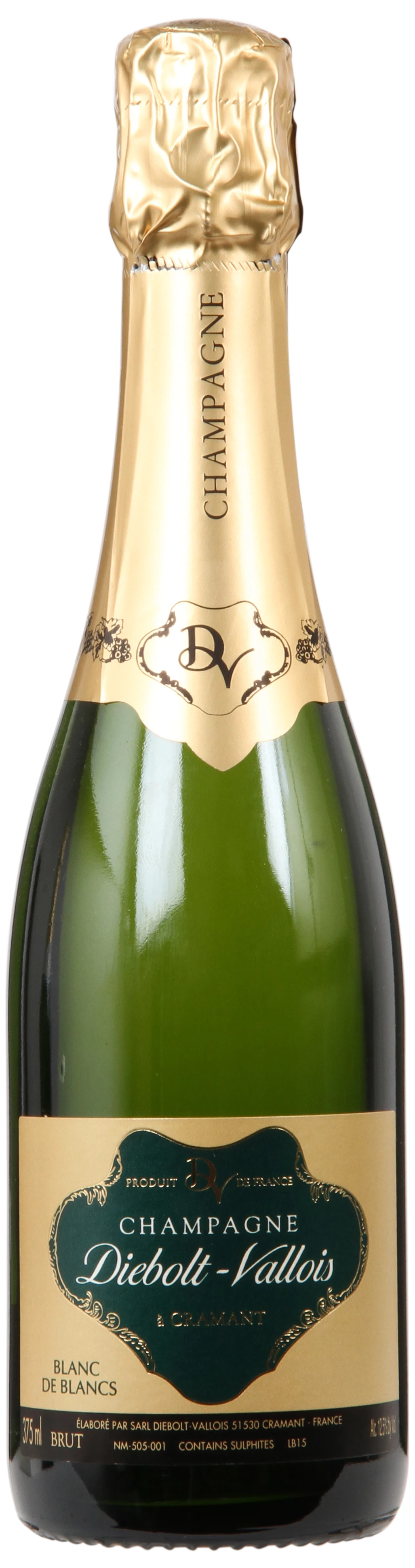 Løgismose Mousserende Champagne Diebolt-Vallois Cramant Blanc de Blancs Brut 37,5cl - 131450