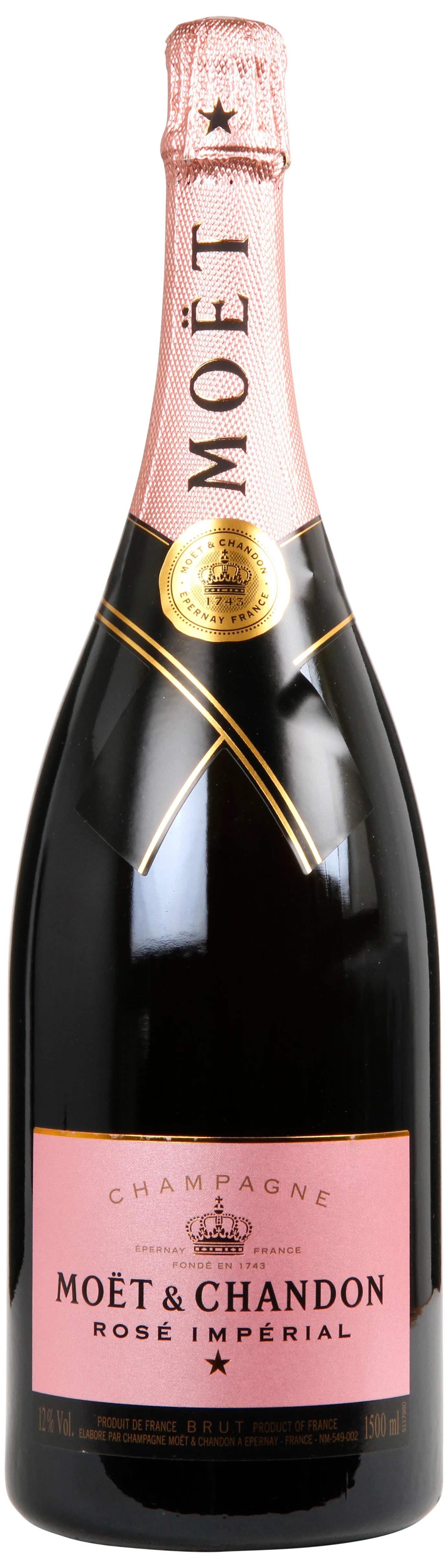 Løgismose Champagne Moet & Chandon Epernay Imperial Rose Brut NV Magnum - 131601