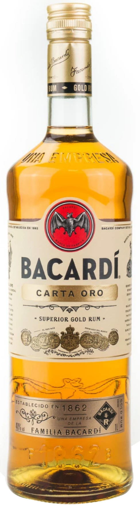 Løgismose Spiritus Rom Bacardi Gold Carta Oro Caribien 40% 70cl - 128617