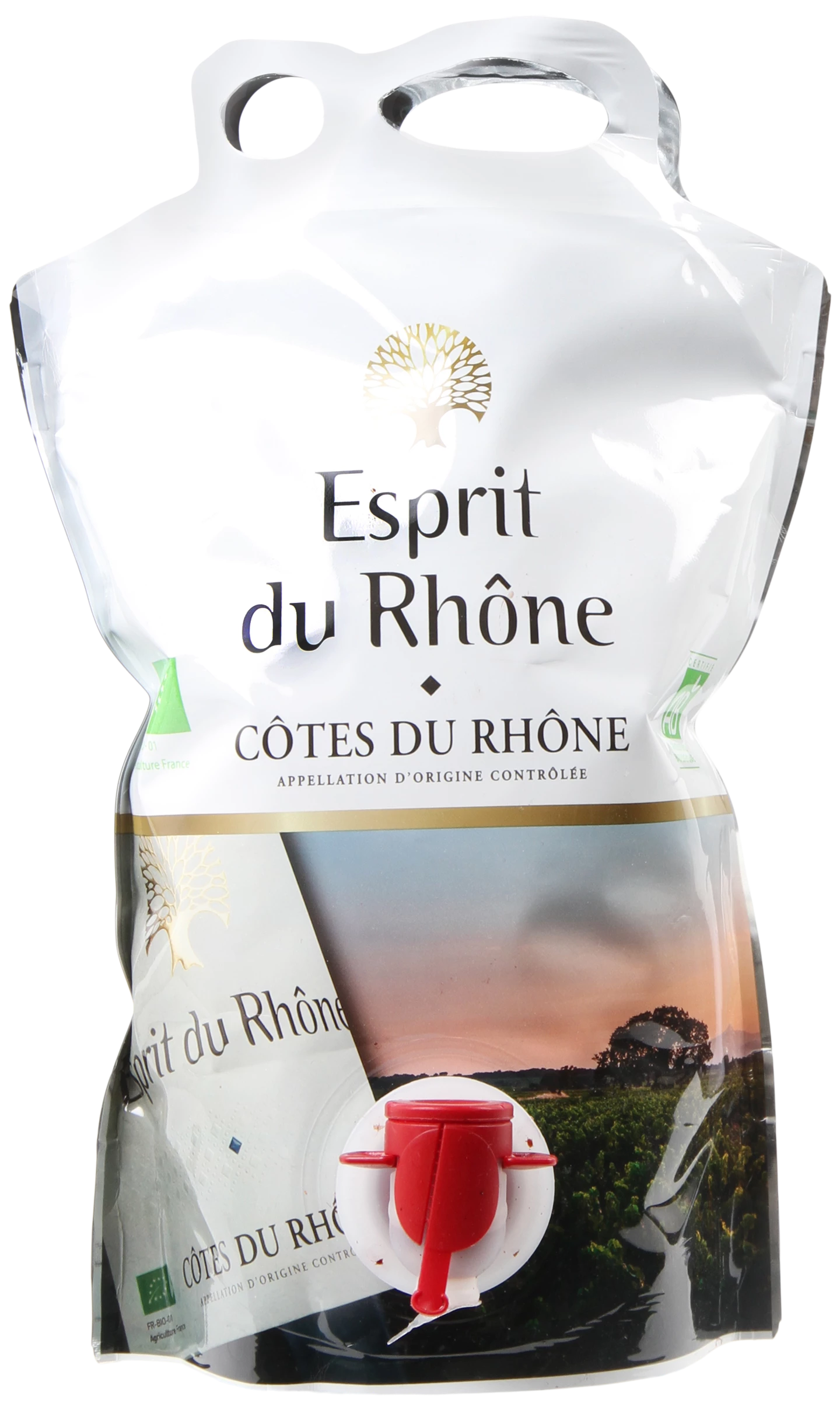 Løgismose Rødvin Cotes Du Rhone, Esprit Du Rhone Øko 1,5L I Pose NV Maison Sinnae - 221595