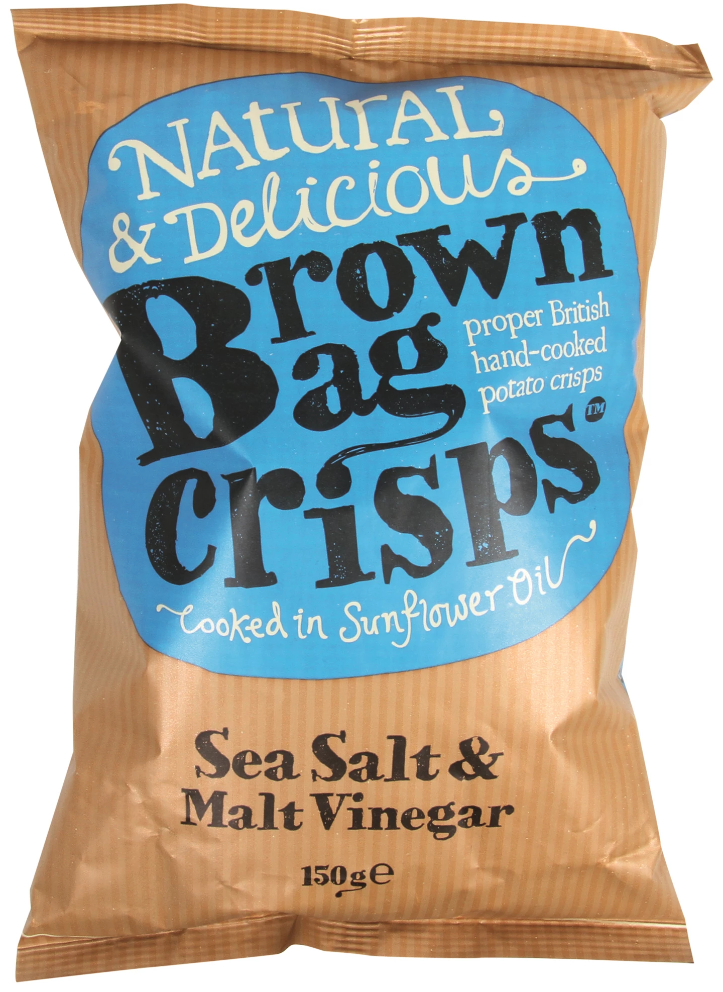 Løgismose Delikatesser Brown Bag Crisps Chips m havsalt & malteddike 150g - 128080