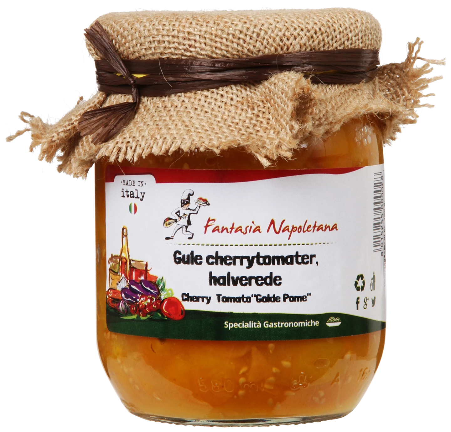 Løgismose delikatesser Fantasia Napolitana gule cherrytomater halverede - 214394