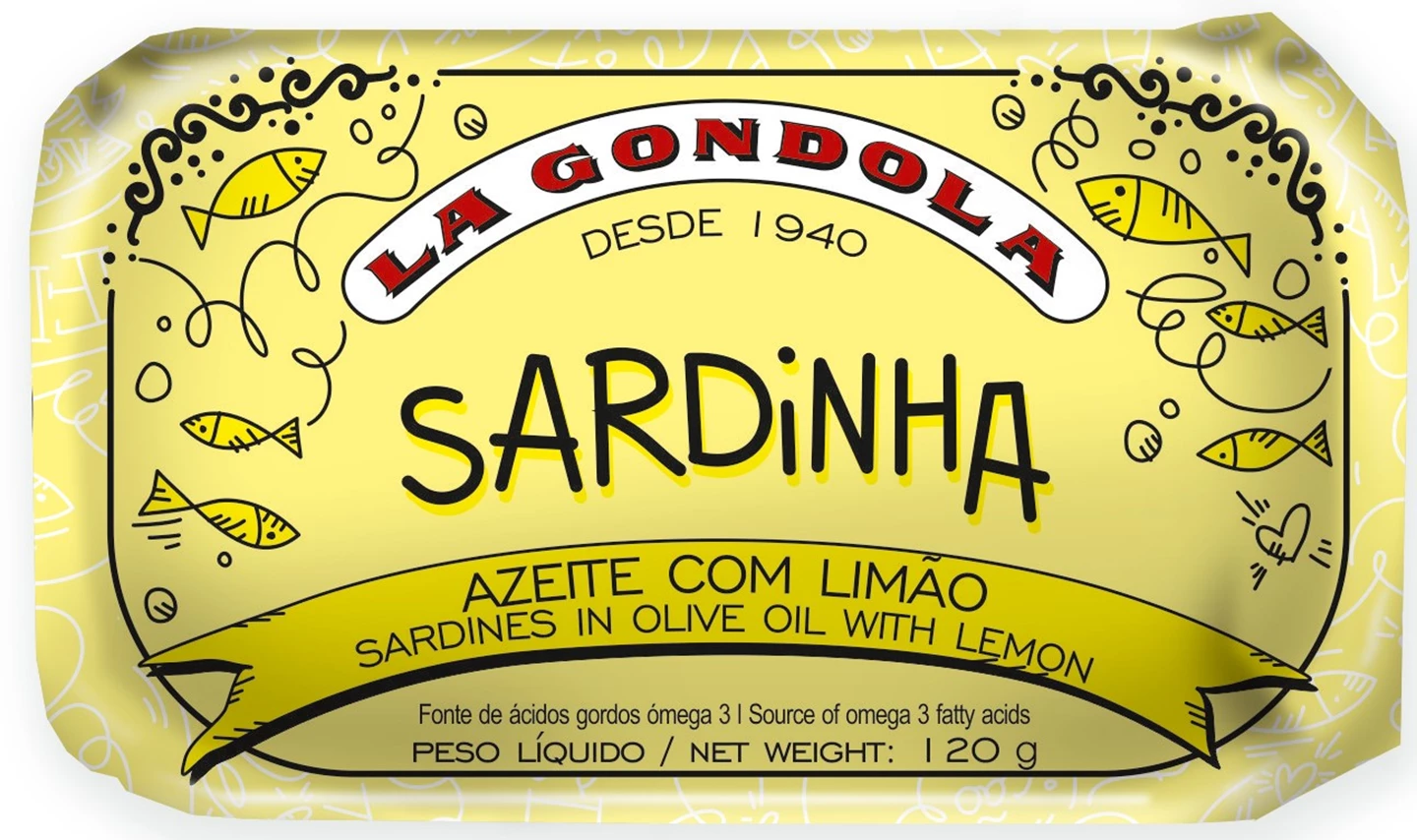 Løgismose Delikatesser La Gondola Sardiner i olivenolie med citron 120g - 219873