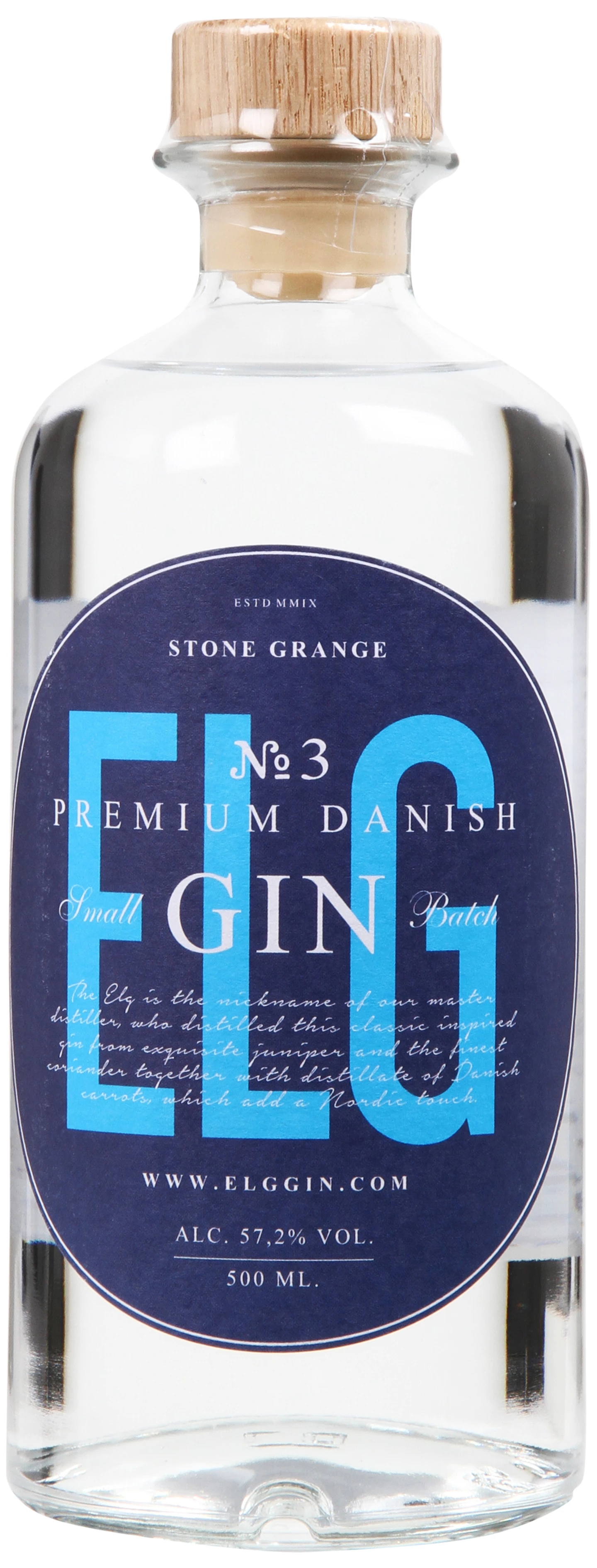 Løgismose Spiritus ELG no 3 premium Danish Gin 50cl 57,2% Den Ny Spritfabrik - 207858