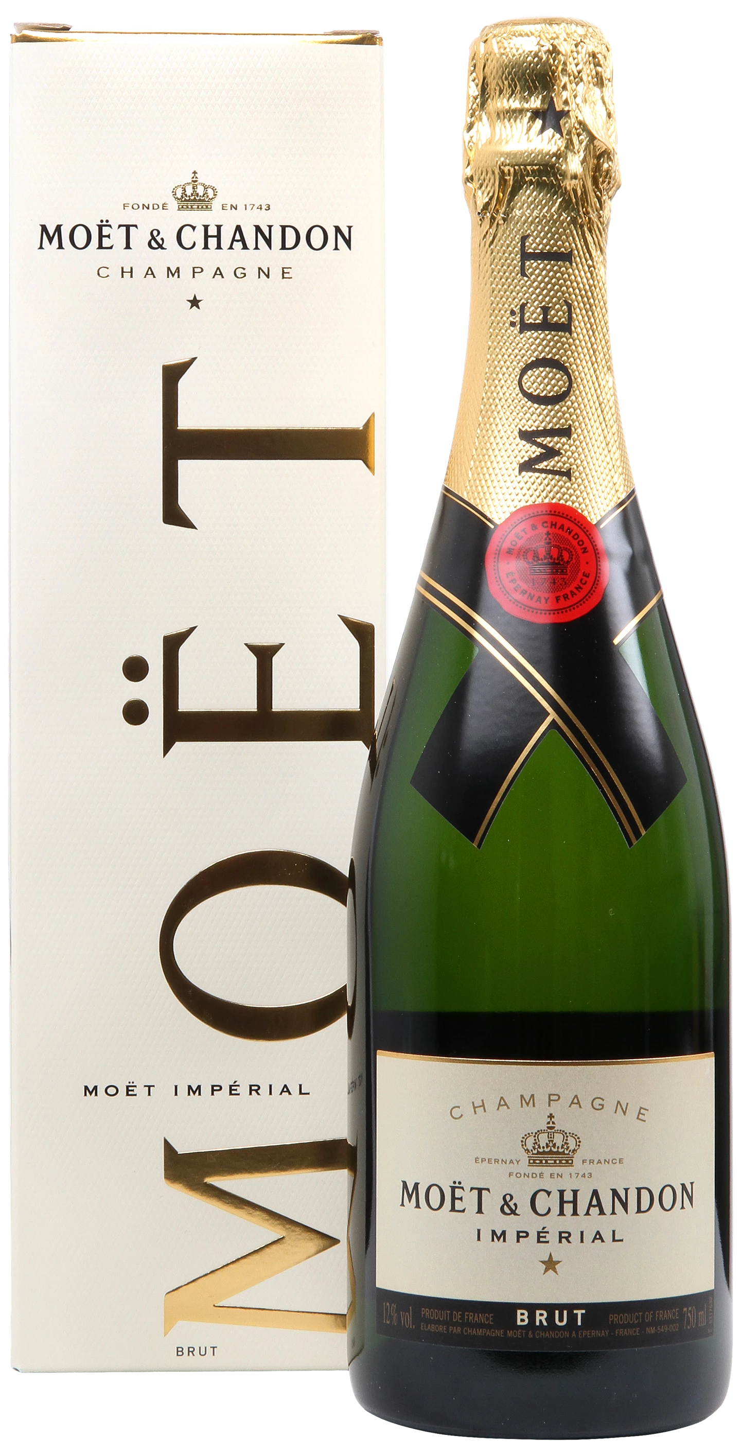Løgismose Champagne Moët & Chandon Champagne Moët Impérial Brut Gaveæske NV - 132106