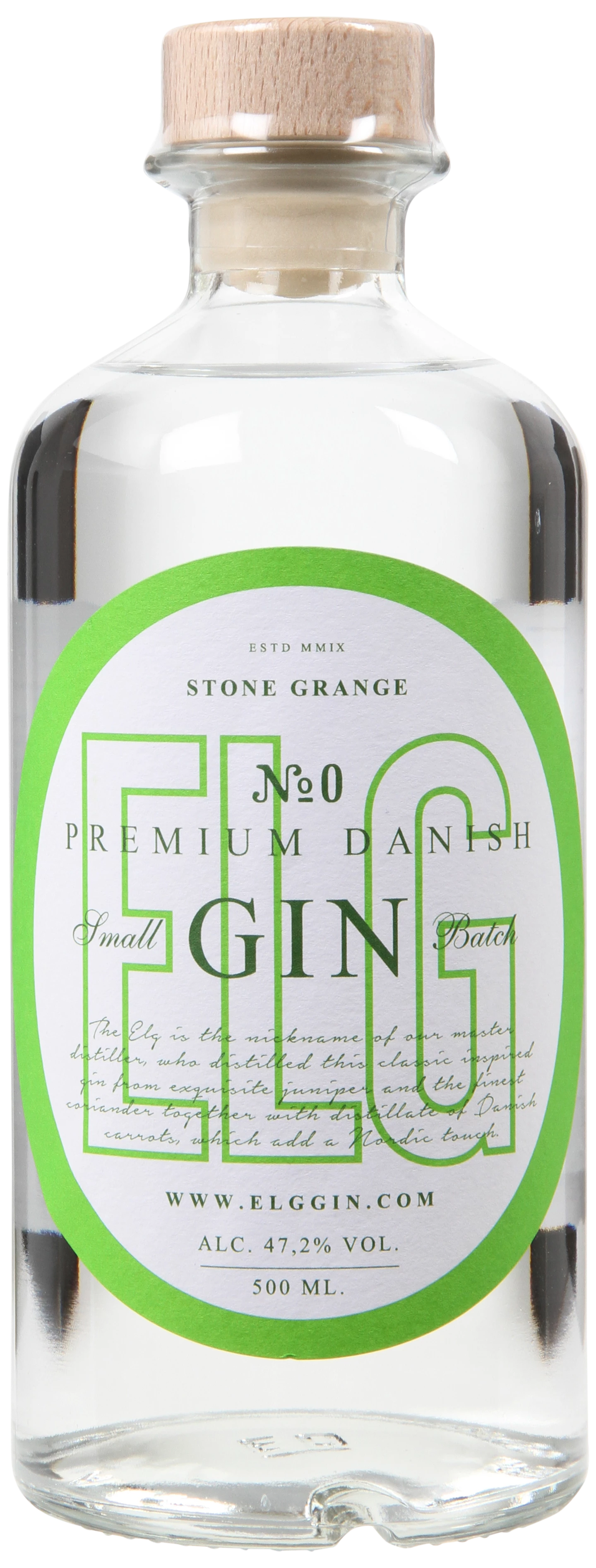 Løgismose Spiritus Stone Grange ELG no O  Premium Danish Gin 50cl - 47,2% - 211335