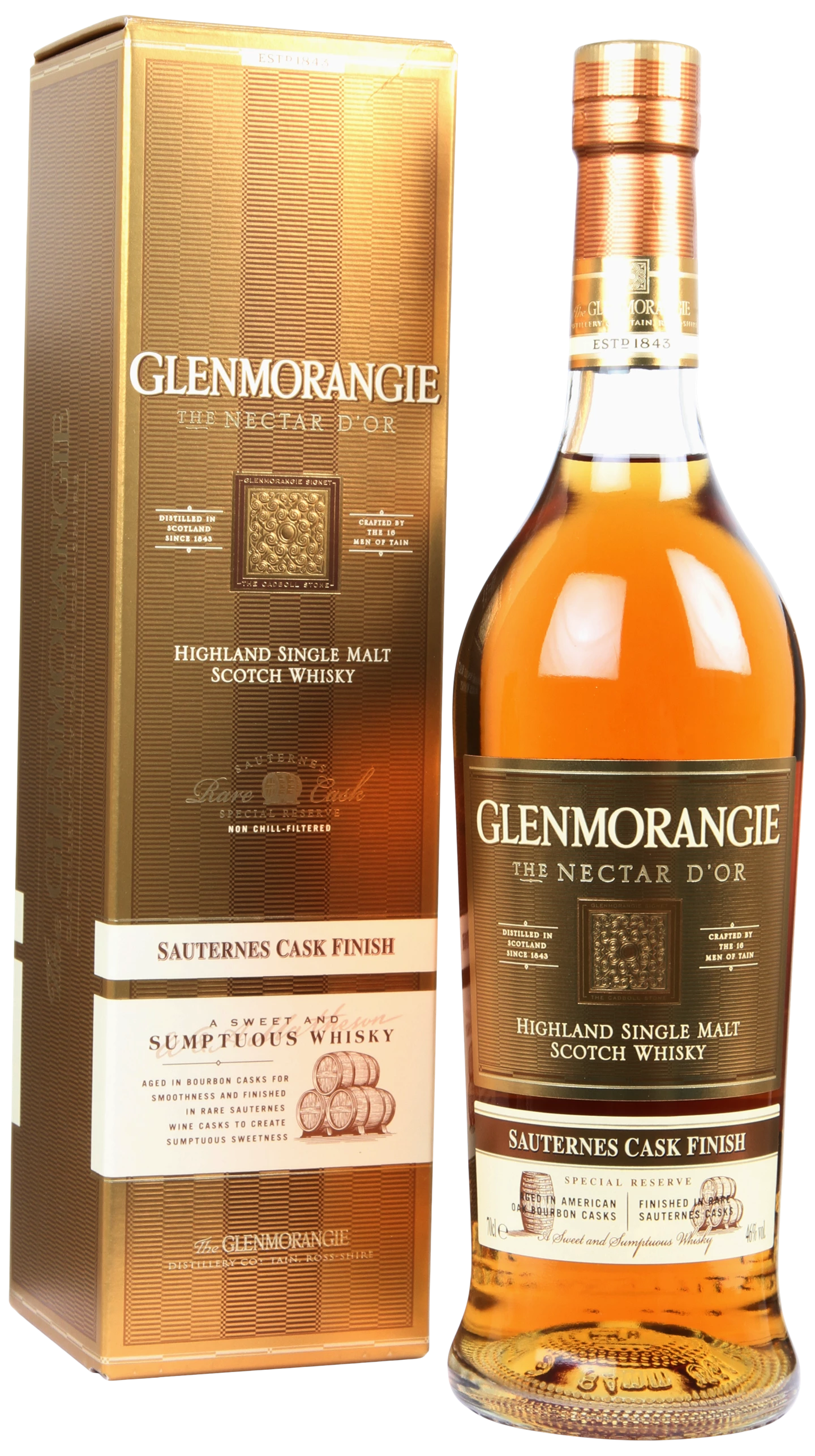 Løgismose Spiritus Glenmorangie Highland Skotland 46% Glenmorangie Whisky Nectar D'Or Æske - 221142 1