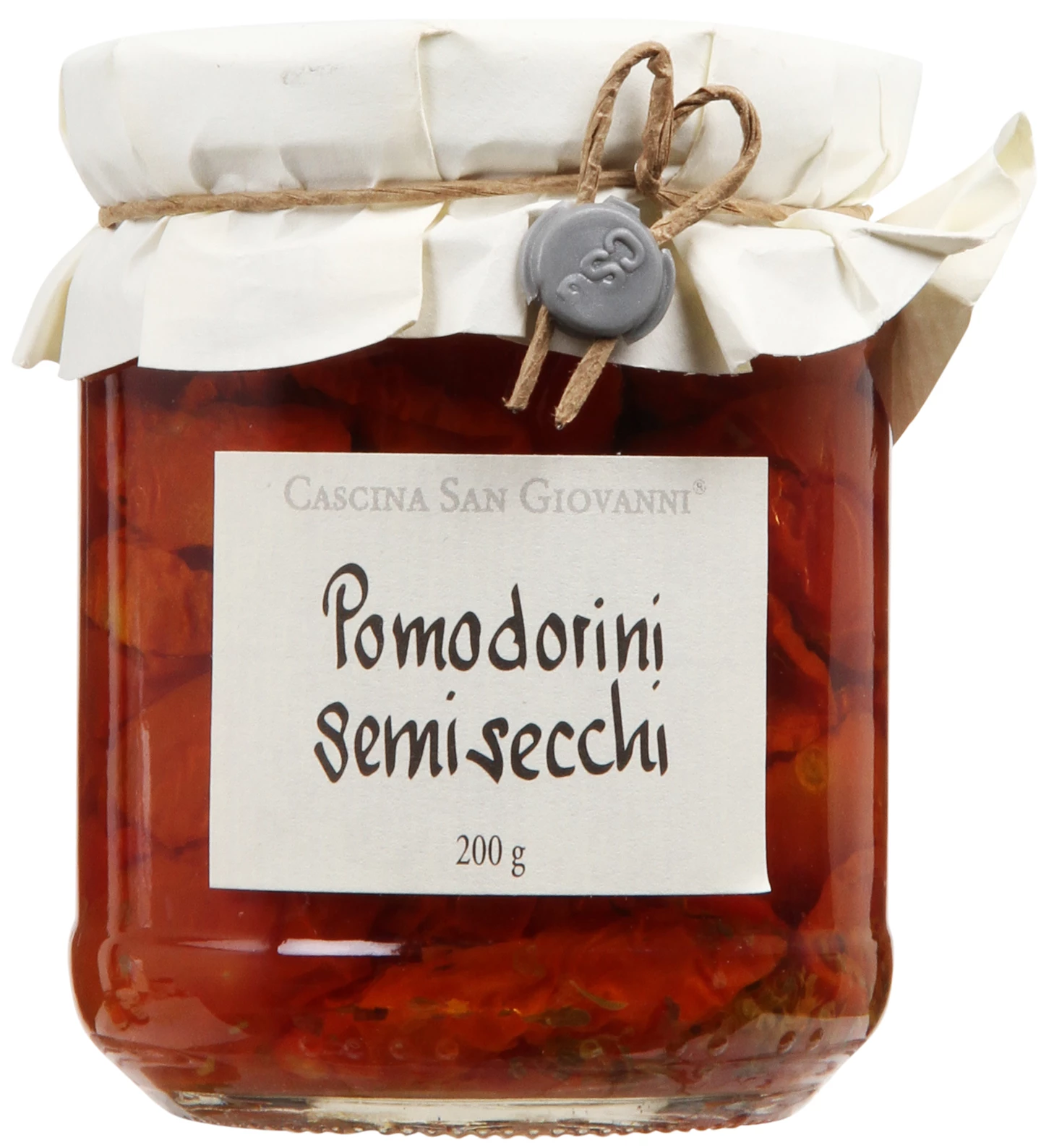 Løgismose Delikatesser Cascina San Giovanni Semi soltørrede tomater i olie 200g - 128121