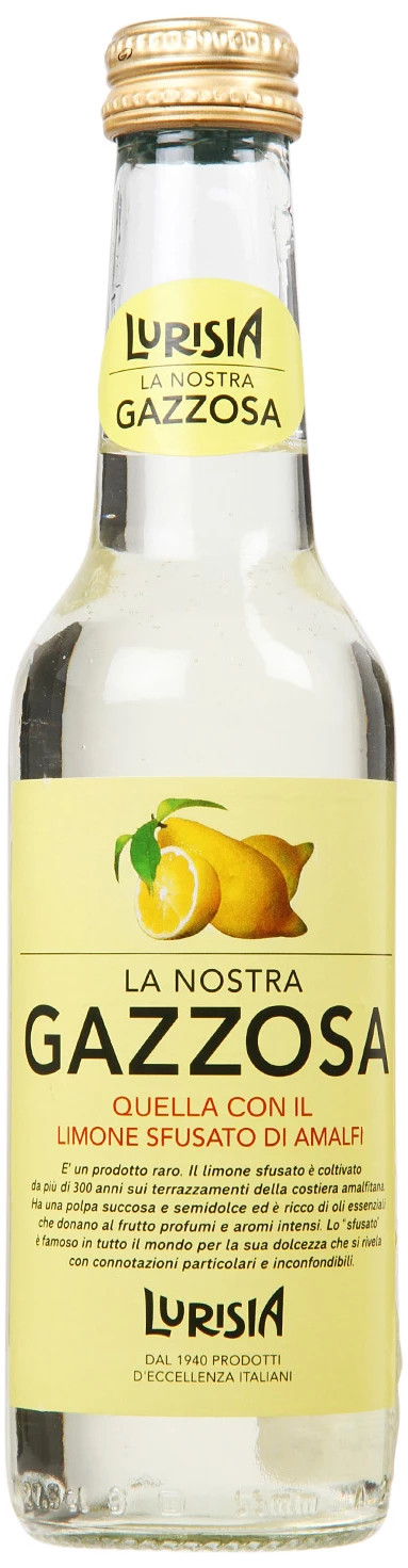 Løgismose soft drink Lurisia Citronsodavand - La Vera Gazzosa 275ml - 128215