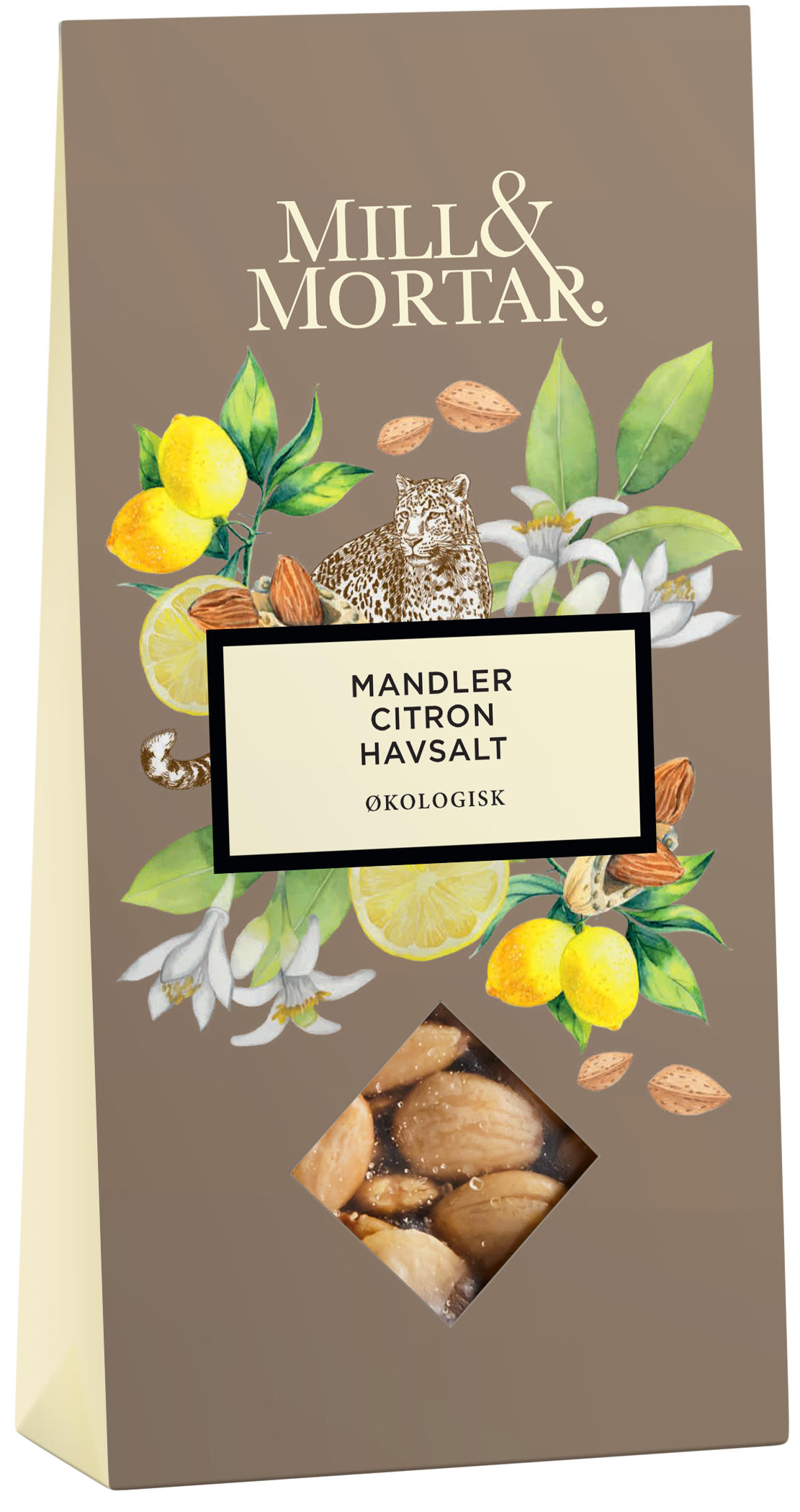Mandler med citron og havsalt, Mill & Mortar