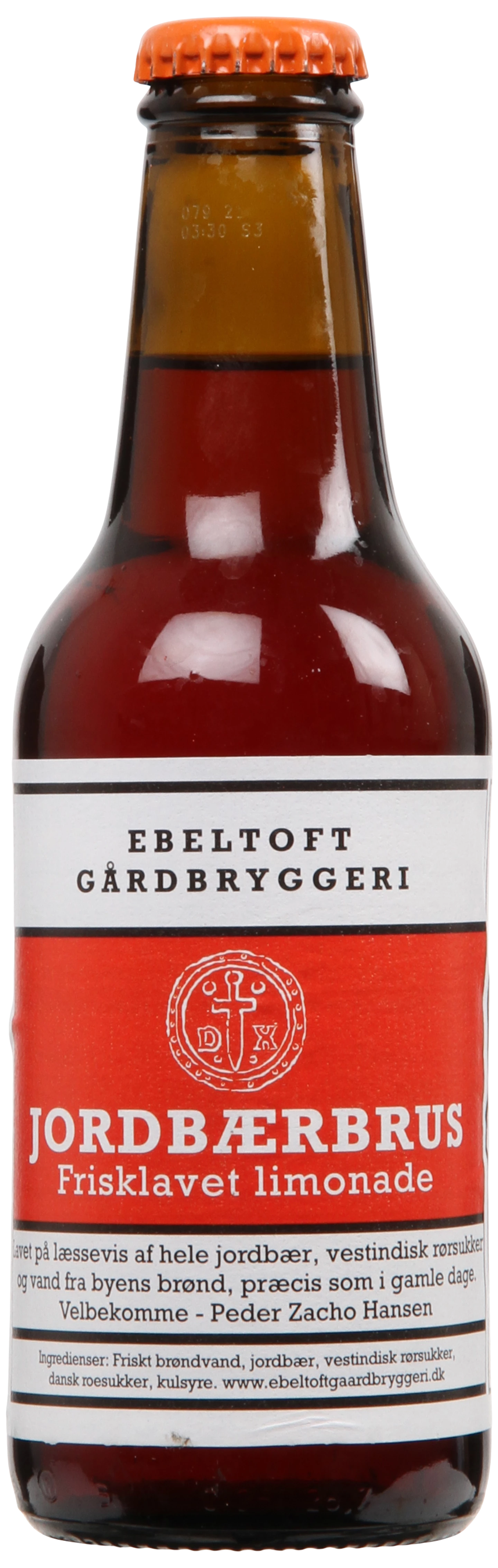 Løgismose soft drinks Ebeltoft Gårdbryggeri Jordbærbrus 25cl - 220303